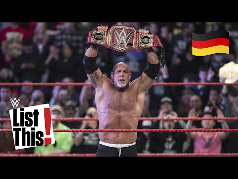 Jeder einzelne Titelgewinn Goldbergs - WWE List This! (DEUTSCH)