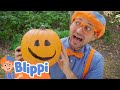 Blippi Carves Pumpkins At The Outdoor Playground Educational Videos For Kids