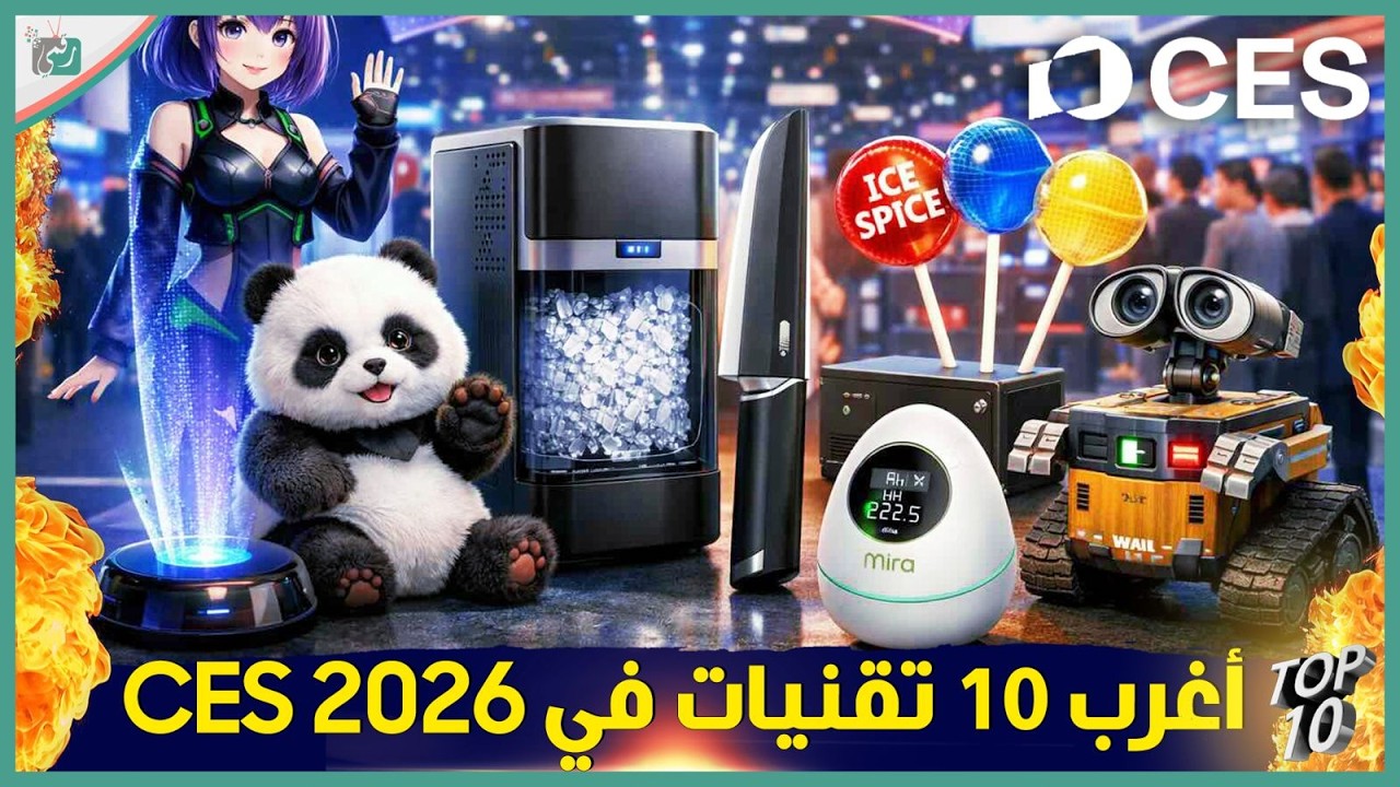 أغرب 10 تقنيات في معرض CES 2026 .. ابتكارات مستقبلية ستغير حياتنا 🔥