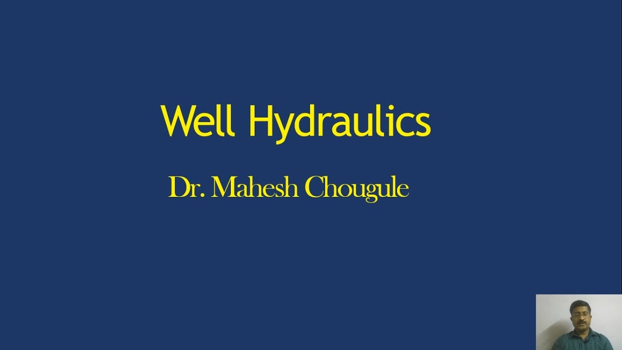 LECTURE22 Well Hydraulics Steady Radial Flow in confined Aquifers