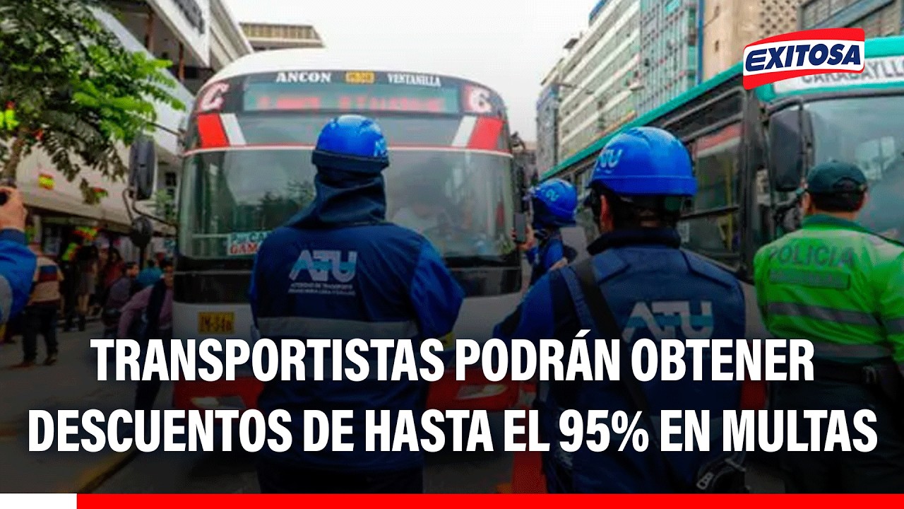 🔴🔵 Transportistas podrán obtener descuentos de hasta el 95 % en multas por todo el 2026