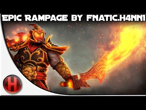 Dota 2 Epic Rampage by Fnatic.H4nn1 vs Na'Vi
