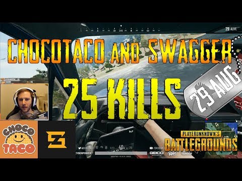 chocoTaco and Swagger | 25 Kills | PUBG