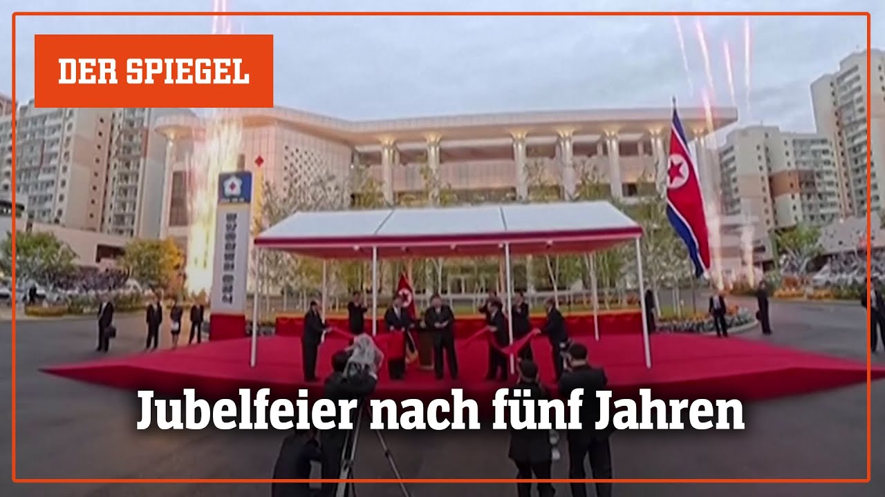 Nordkoreas Propaganda-Feier für ein Krankenhaus | DER SPIEGEL