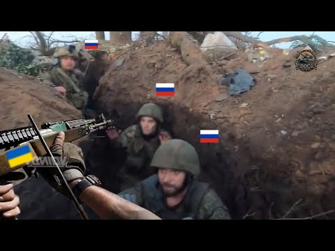 Horrible GoPro Battle! Ukrainian Forces Neutralize 1480 Russian Troops In Trench Combat