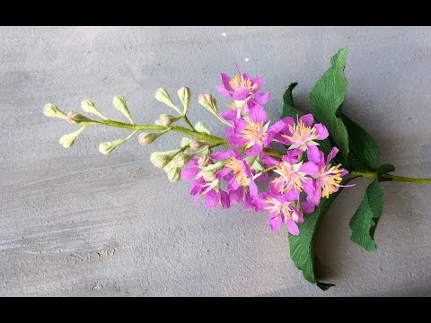 ABC TV | How To Make Queen's Crape Myrtle Paper Flowers From Crepe Paper - Craft Tutorial