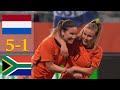 Netherlands vs South Africa 5-1 All Goals & Highlights || Women's International Friendly HD