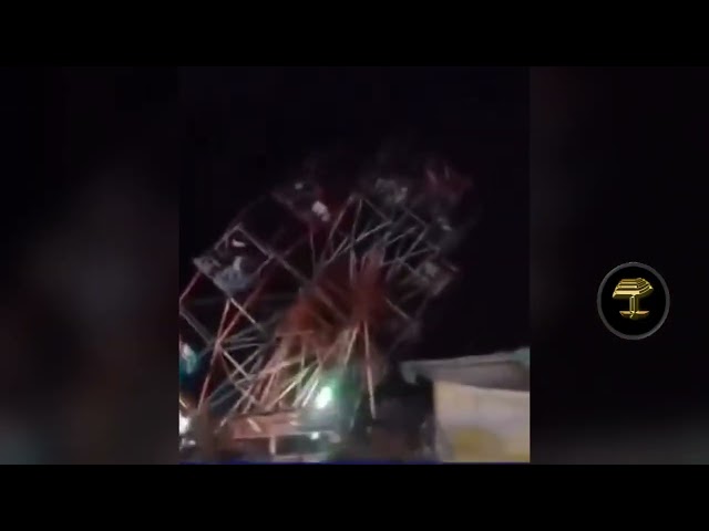 Colapsa una noria abarrotada de personas