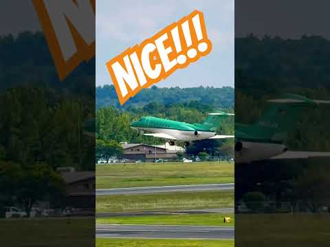 Cool Looking Private Jet Taking Off @ ALB! #iplanefun #planespotting #fun