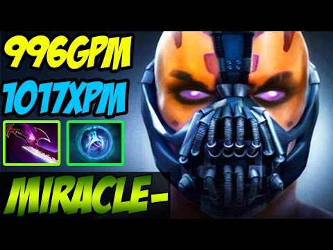 Miracle- TOP 1 MMR IN THE WORLD Plays Anti-Mage with 996GPM - 1017XPM - 9141MMR - Dota 2