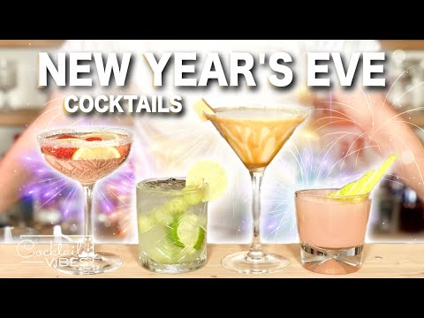 4 Amazing NEW YEAR'S EVE Cocktails | Cocktail Recipes