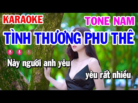 Tình Thương Phu Thê Karaoke Tone Nam Nhạc Sống | Karaoke Công Trình