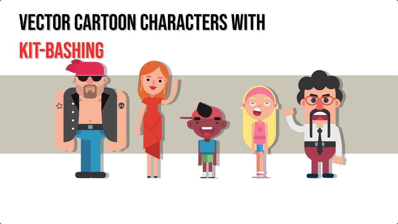 Vector Character Design with Kit-Bashing - PROMO