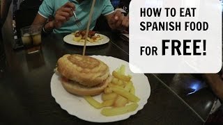 HOW TO EAT SPANISH FOOD FOR FREE? (TAPAS TOUR!)