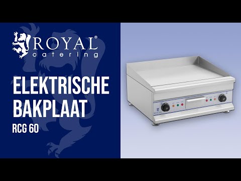 Video - Elektrische bakplaat - 60 cm - glad - 2 x 3200 W