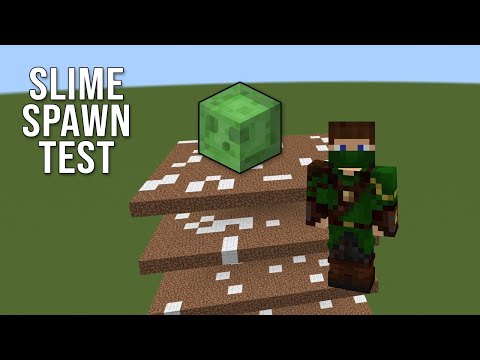 Slime Spawn Test | Minecraft Bedrock | Simulation 6