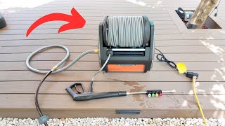 This Pressure Washer Has a 100ft Retractable Hose: Giraffe Tools Full Review!