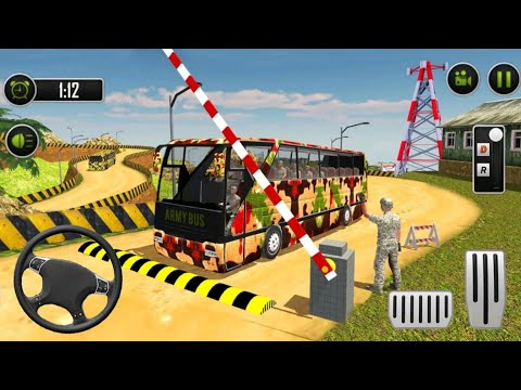 Army Bus Driver 2020: Real Military Bus Simulator - Mountain Bus Driving - Android Gamrplay