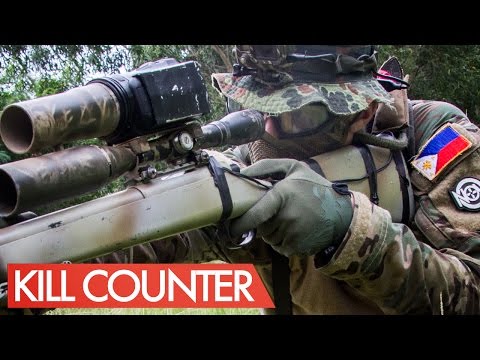 23 Kills / 1 Death - Airsoft Sniper Kill Counter - JG Bar 10 - Novritsch in the Phillipines
