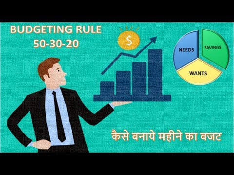 Rule 50-30-20 - How To Manage Your Money II पैसे बचाने का नियम Video