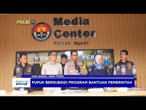 POLRES NGAWI AMANKAN 7 TON PUPUK BERSUBSIDI ILEGAL