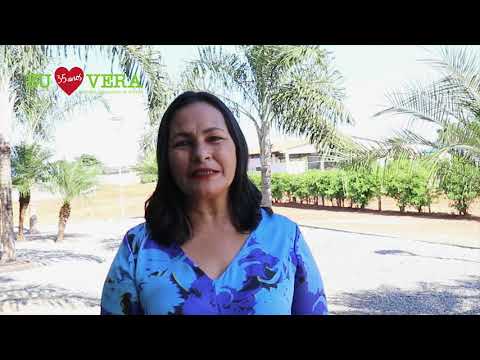 Parabéns Vera. A Secretária de Educação, Cultura e Desporto Cecília Gabriela Moraes, parabenizando a população de Vera pelos seus 35 anos. 