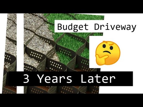 DIY Budget Driveway: 3 Years Later! 4" Standartpark Geo Ground Grid -WIN-