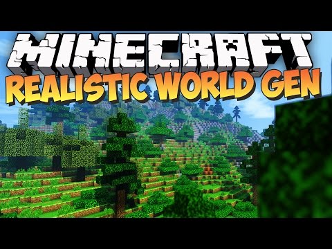 Minecraft: REALISTIC WORLD GENERATION - Mod Showcase