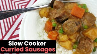 Slow Cooker Curried Sausages