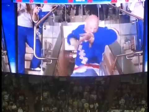 Dancing Larry, (NY Rangers vs  Penguins, Game 6, 5/11/14, MSG)