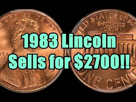 Another Record Graded 1983 Lincoln Cent Sells for $2700 - Keep All Problem Free High Grades!