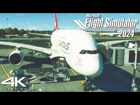 Qantas Airbus A380 in Flight Simulator 2024!! | Sydney ✈ Johannesburg | The Largest Passenger Plane!