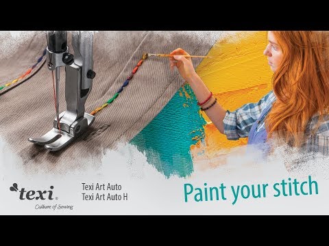 TEXI Art Auto. First decorative high speed lockstitch machine