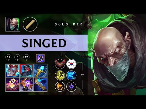 Singed Mid vs Diana - KR Grandmaster Patch 26.01