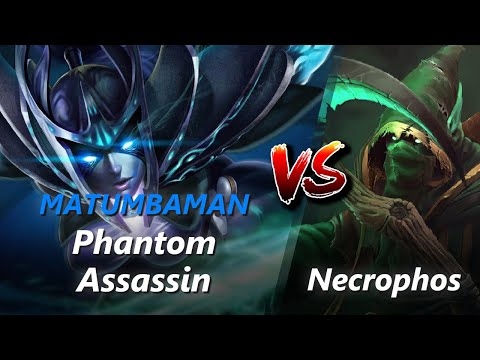 How to Phantom Assassin safelane vs Necrophos/Spirit Breaker (feat. MATUMBAMAN) | First 10 minutes
