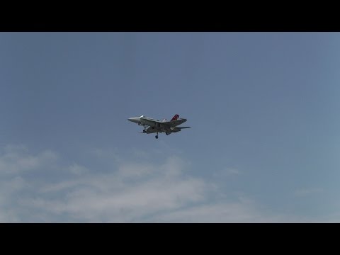 RAAF F/A-18A Classic Hornet A21-35 Display Avalon Airshow 2015 Trade Day