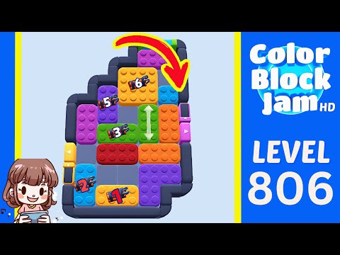 Color Block Jam Level 806 Solution Walkthrough