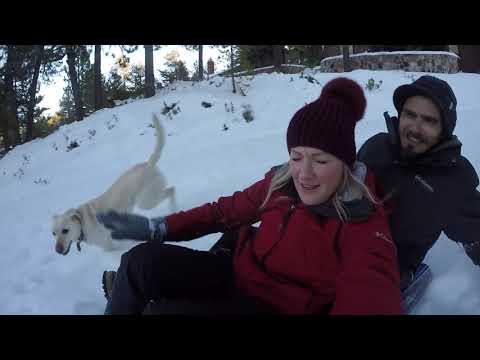 Big Bear Sledding - January 1, 2021