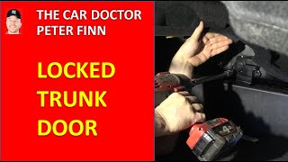 How to open Locked car Trunk Door?
