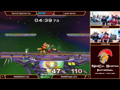 NorCal Spartan Invitational 2014 - Loser Semis - MIOM|SFAT (Fox) vs MIOM|Toph (Fox)
