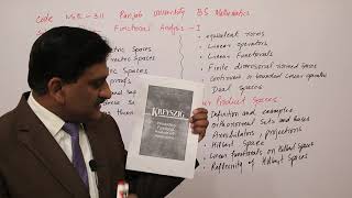 1. Introduction | functional Analysis-1 | Prof Khalid