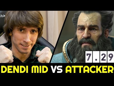DENDI Mid vs ATTACKER — Legend vs Signature Kunkka 7.29 Dota 2