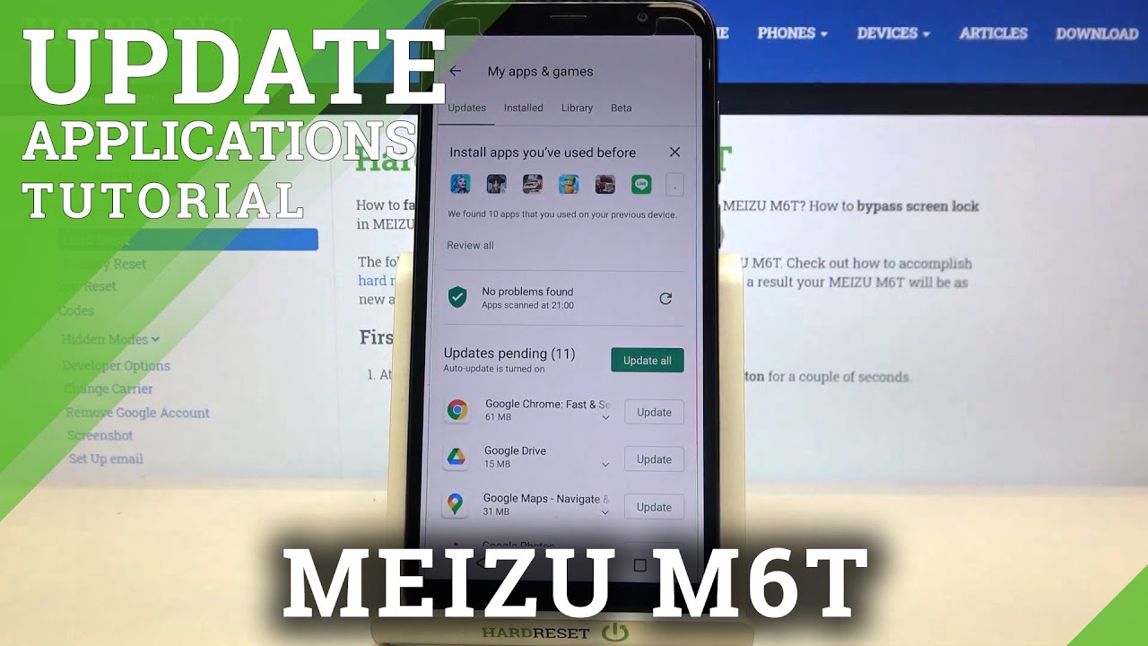 How to Update Apps in MEIZU M6T – Download Newest App Version