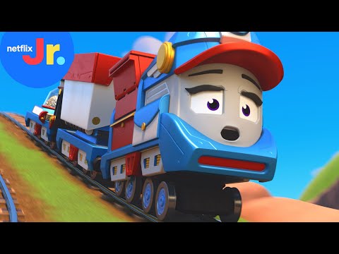 Chasing the Hubcap Thief! Mighty Express | Netflix Jr