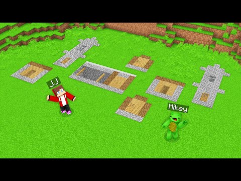 Mikey and JJ Found a FLAT VILLAGE in Minecraft (Maizen)