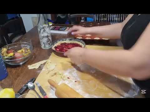 Crostata con confettura di amarene - frolla all'olio