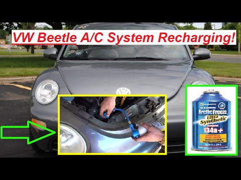 VW Beetle A/C System Recharging  How to Recharge Air Conditioning on Vw Beetle