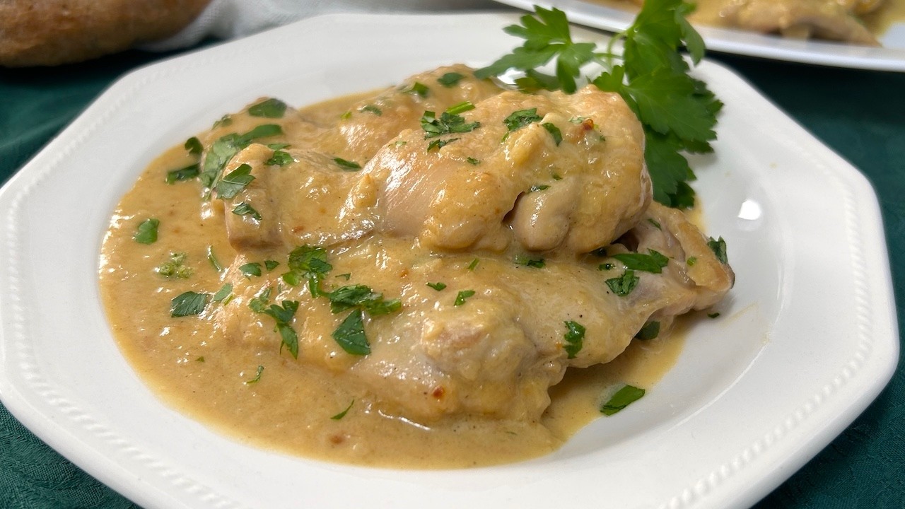 POLLO A LA MOSTAZA 🌟 Con un sabor SORPRENDENTE y riquísimo