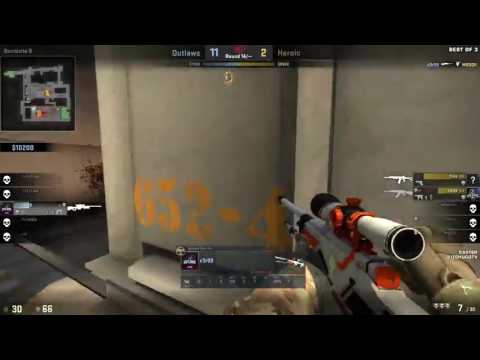 Outlaws.GG CeRq with 2 AWP kills on Train #CSGO #Stream #HLTV #eSports