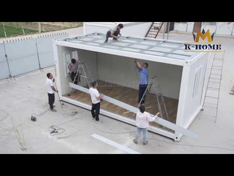 A video that teaches you how to build a container house step by step🛠.#fastbuild #containerhouse